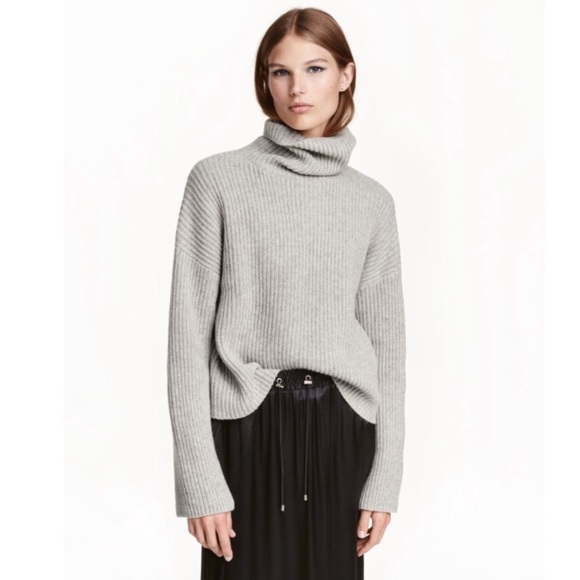 H&M cashmere wool turtleneck sweater M - Picture 2 of 5